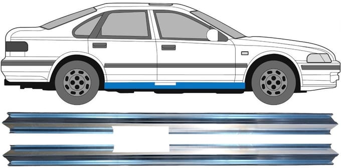 Reparatie dorpel voor Honda Accord 1993-1998 / Links + Rechts / Set