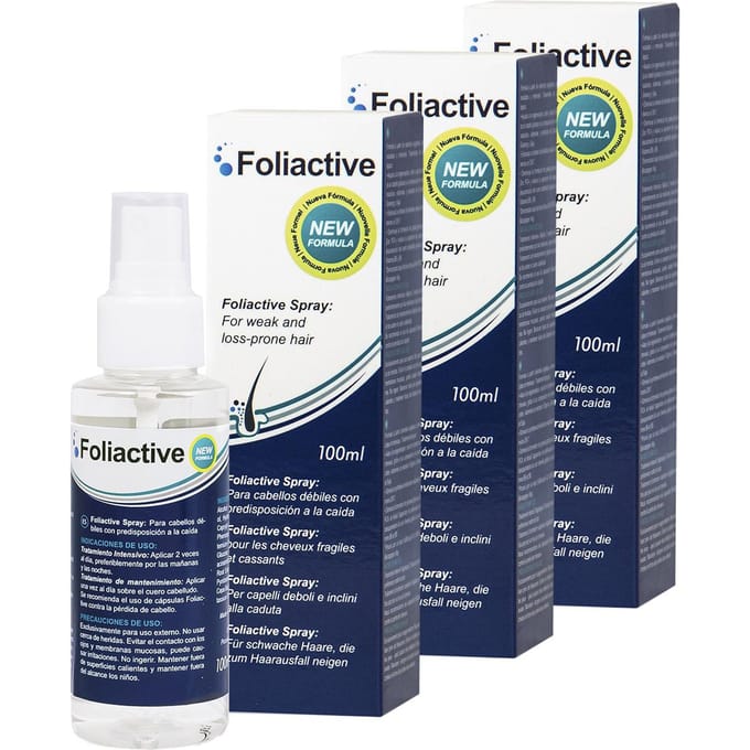 FOLIACTIEVE SPRAY, lotion tegen haaruitval 3 boxes