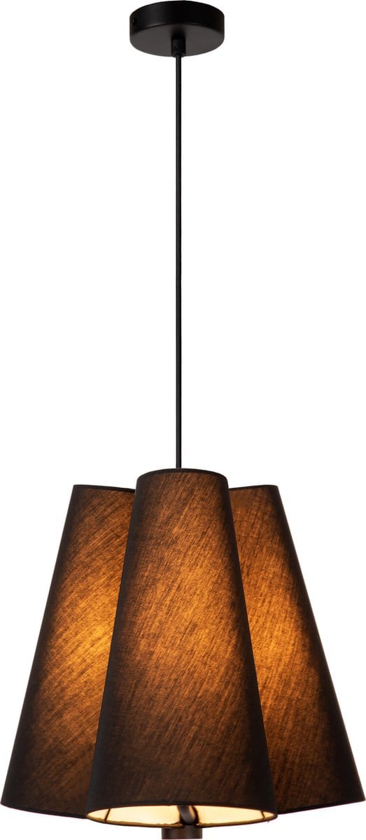 Lucide GREGORY - Hanglamp - Ø 34,3 cm - 3xE27 - Zwart