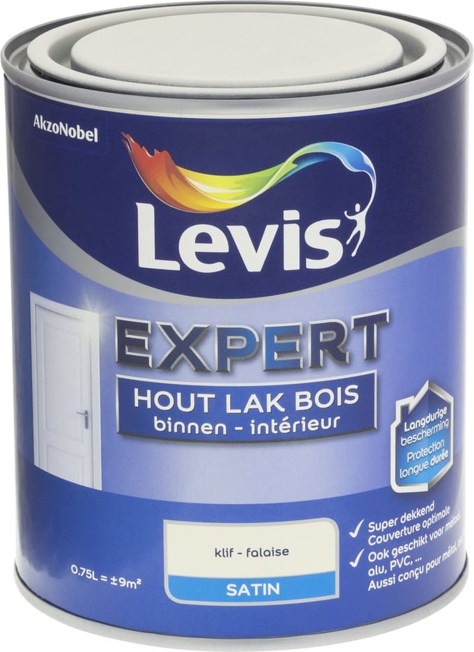 Levis - Expert Hout Lak Binnen Satin - Klif - 0,75 L