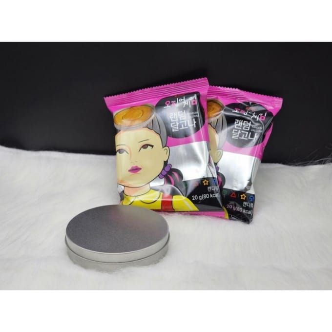 Jeu de calmars Dalgona aléatoire 20g pink