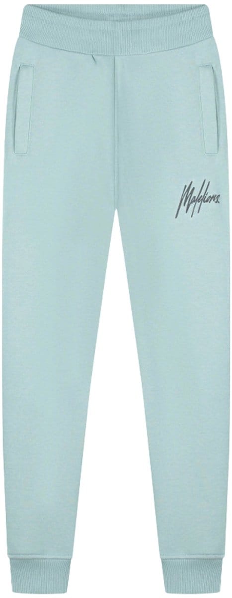 Malelions striped signature joggingbroek in de kleur grijs.