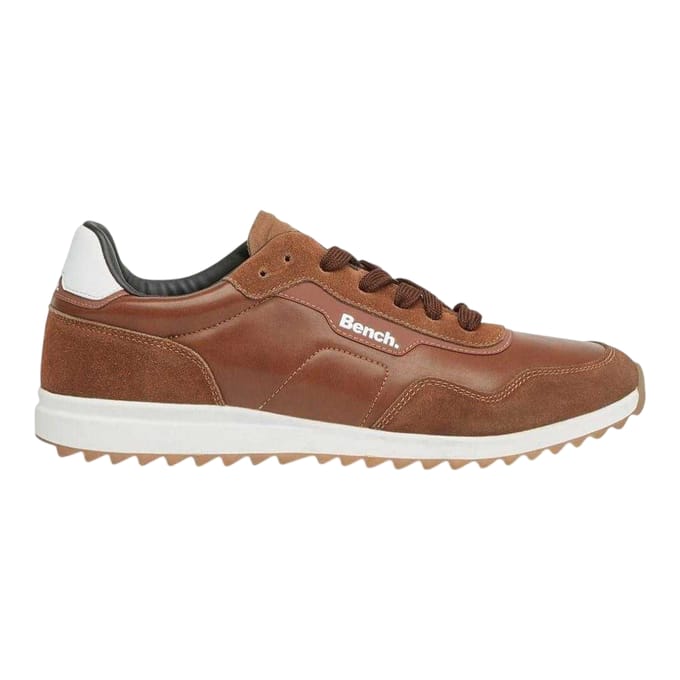 Bench Heren Brooke suède platte sportschoenen (Tan)
