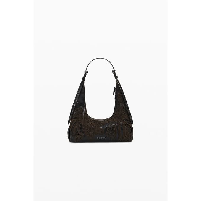 Desigual schoudertas Mistral Busan Shoulder Bag Brown donkerbruin