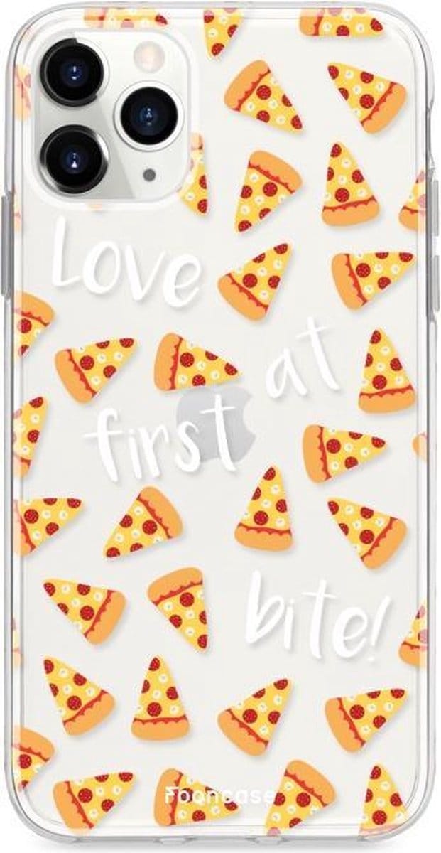 Fooncase Hoesje Geschikt voor iPhone 12 Pro Max - Shockproof Case - Back Cover / Soft Case - Pizza