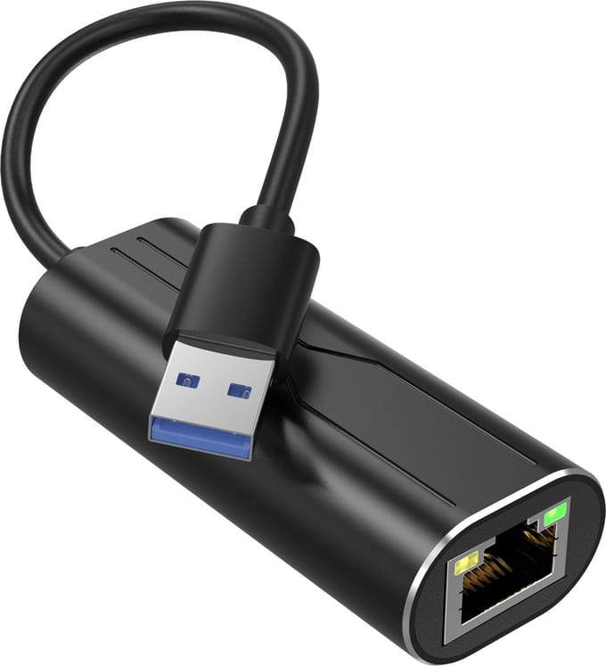 ThunderGold Ethernet Adapter USB kabel - USB A naar Ethernet / Internet - Internet Adapter - Netwerk adapter - Netwerkadapter - 1000 Mbps - Gigabit