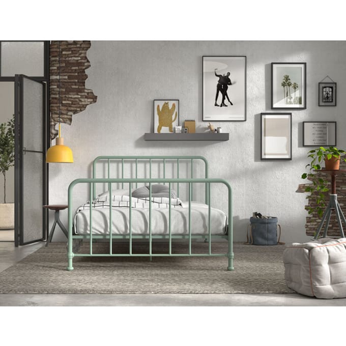 LUCEVI - Bronxx Bed 140x200cm - Olive Green