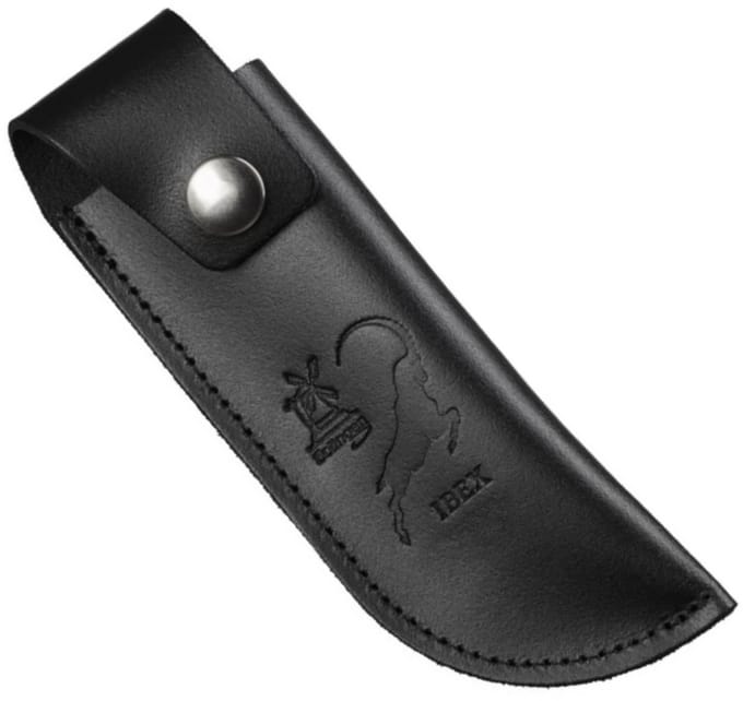 Robert Herder Lederen Schede met Riembevestinging tbv IBEX 80 mm – Zwart