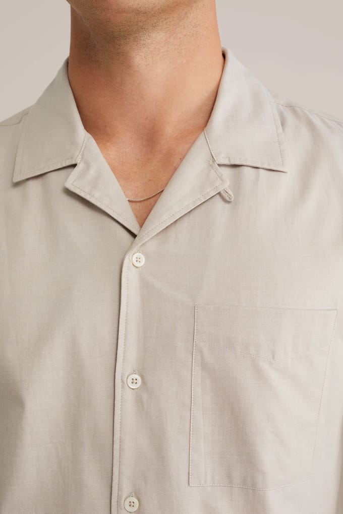 We Fashion Shirt Light Grey Maat: M | Casual Overhemden Outlet | Heren | Grijs