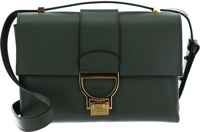 COCCINELLE Leren Schoudertas Arlettis Handbag Alga Donkergroen