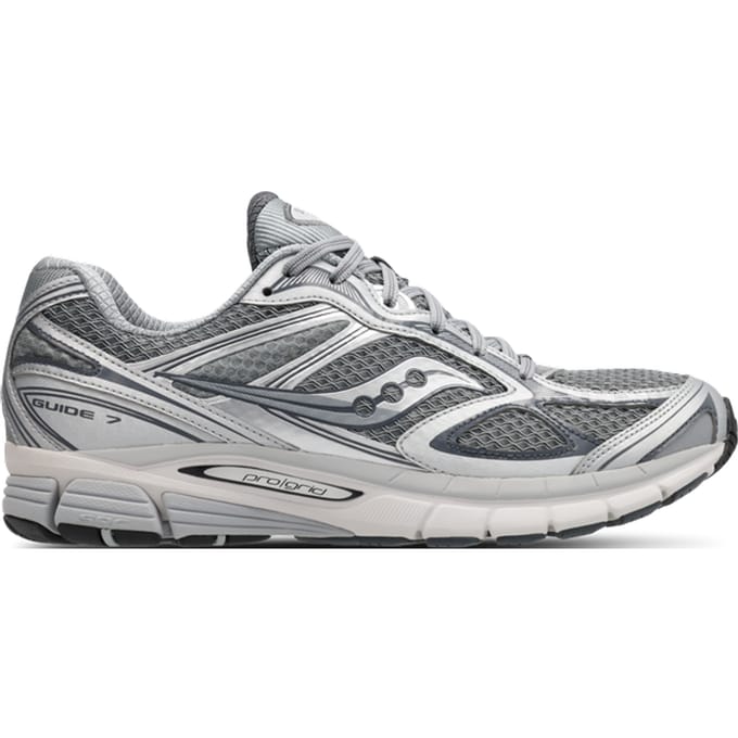 Saucony Guide 7 Sneakers Heren - Grijs - Maat 46 - Mesh/Synthetisch
