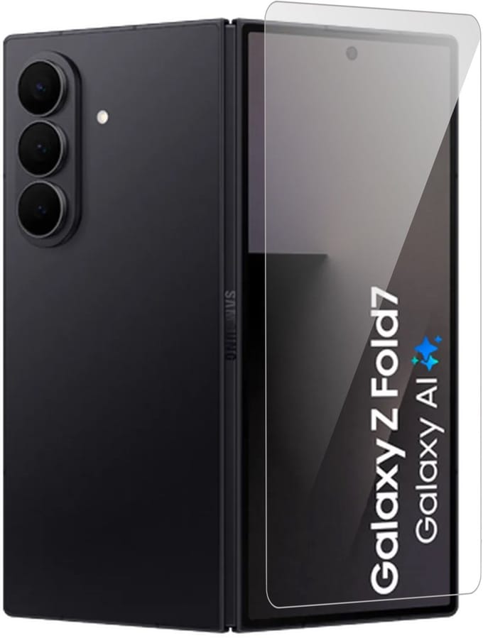 Screenprotector geschikt voor Samsung Galaxy Z Fold 7 - Glas Screen Protector