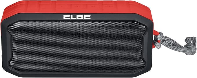 Draadloze Bluetooth Speaker Rood 5W - Waterdicht IPX7 - TWS Stereo Functionaliteit