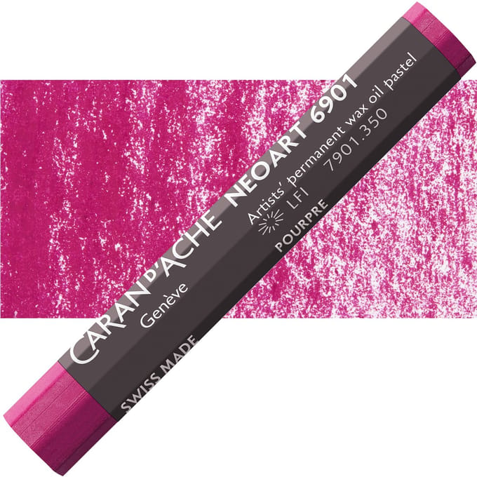 Caran d'Ache Neoart Permanent Wax Oliepastel - Purplish Red (350)