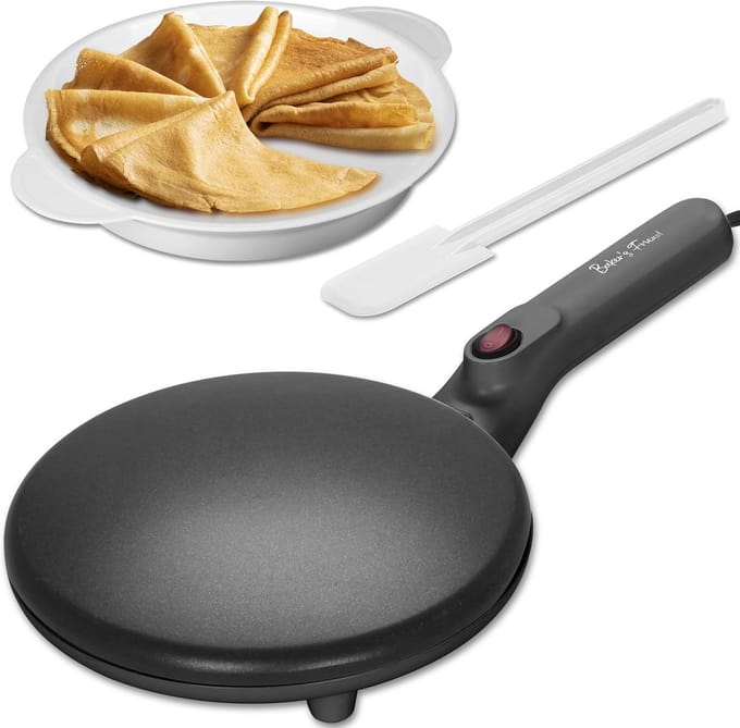 Elektrische Pannenkoekenmaker met Antiaanbaklaag en Automatische Temperatuurregeling
