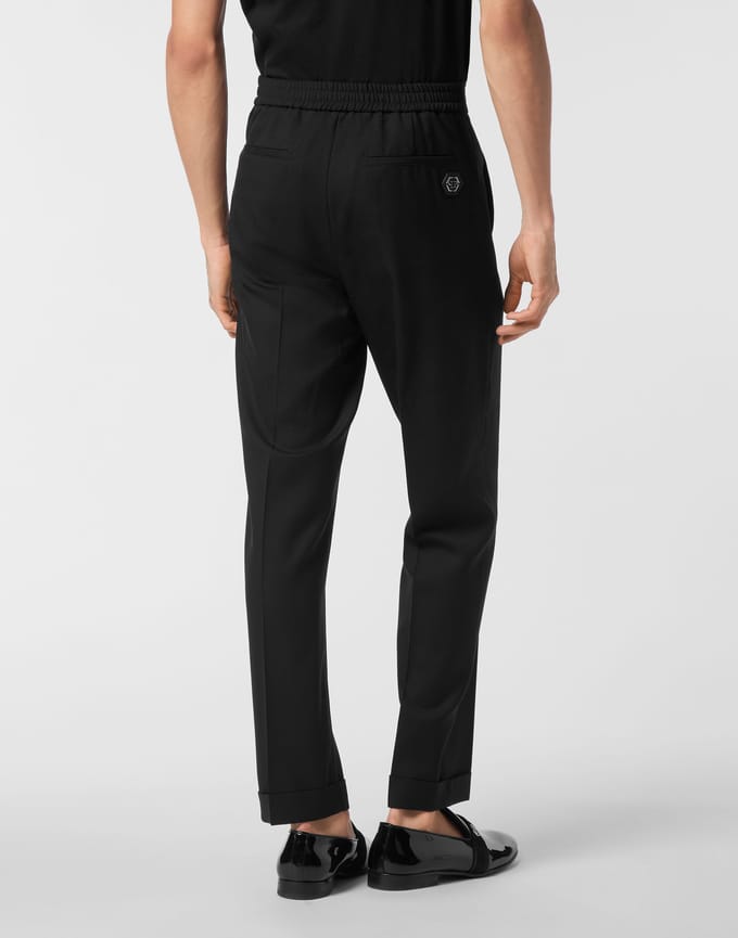 Wool Wide Leg Trousers