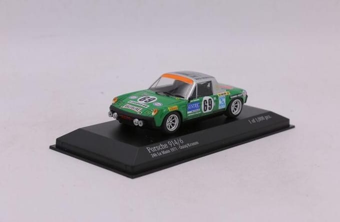 1:43 Diecast modelauto Porsche 914/6 #69 24H Lemans 1971 1008 stuks Minichamps
