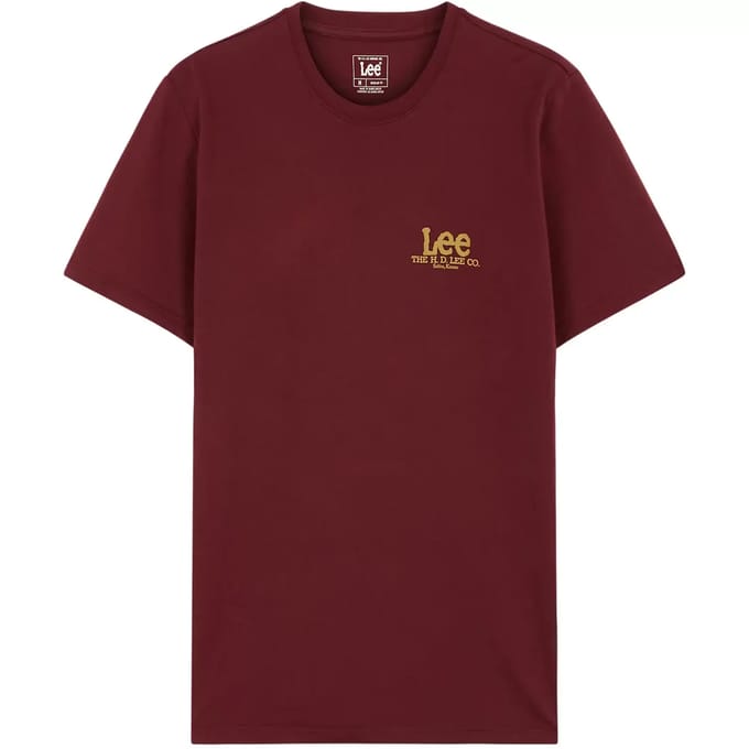 Lee Medium Regular Fit T-shirt Met Korte Mouwen Rood M Man