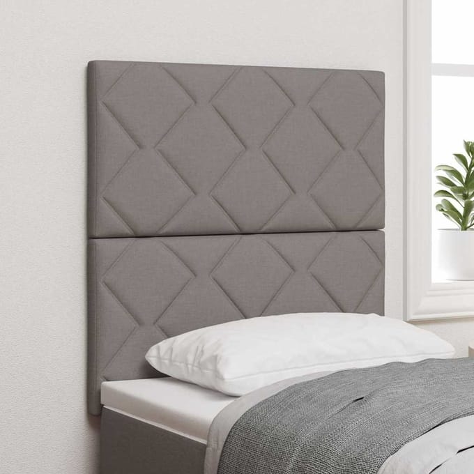 vidaXL - Hoofdbord - Taupe - 80 - cm - Stof
