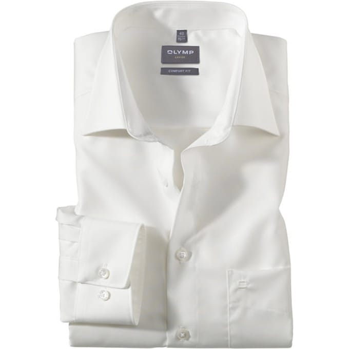 OLYMP Luxor Overhemd, Comfort Fit, New Kent, Beige