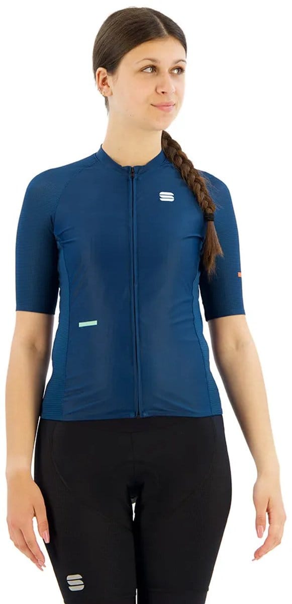 Sportful Supernova Korte Mouw Wielertrui Blauw S Vrouw