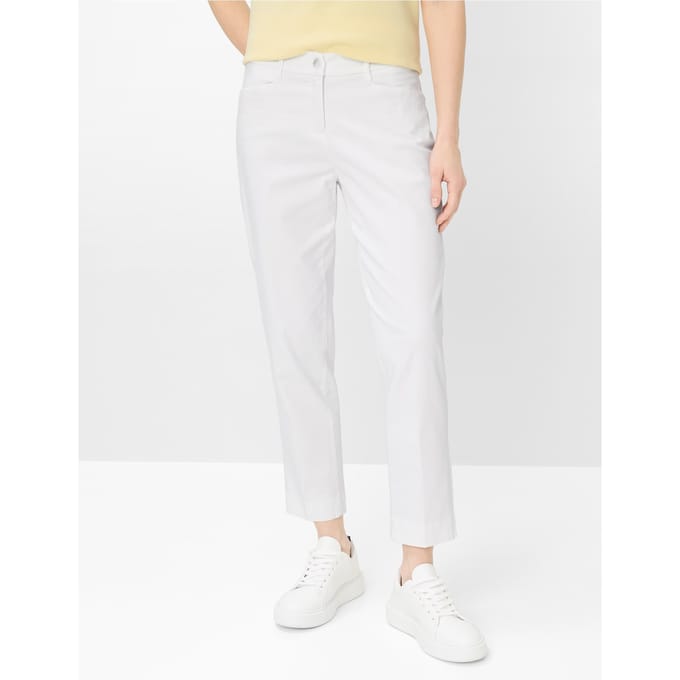 Brax Dames Chino  Style MARA S WHITE, wit, maat 40K