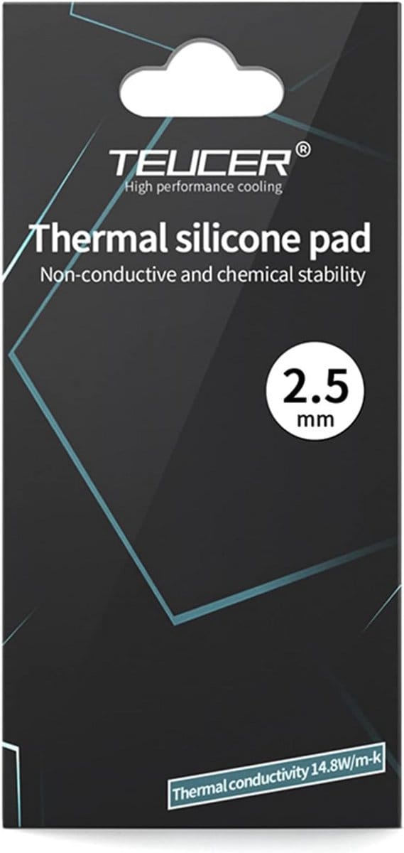 Thermische Pad 14.8W/mK voor CPU/GPU Koeling - Hittebestendig en Non-Conductief - 85x45x2.5mm