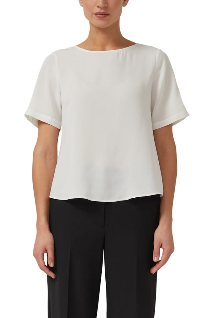 s.Oliver  Blouses Offwhite Größe: 46 | Blusen Outlet | Damen | Weiß