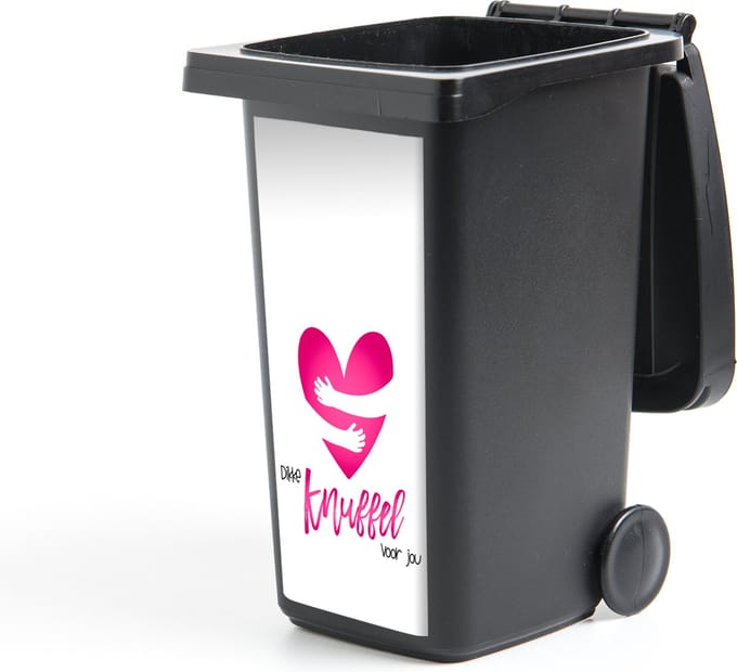 Container sticker Sterkte - Quote - Hartje - Knuffel - 44x98 cm - Kliko sticker