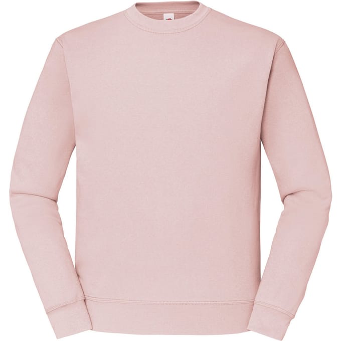 Fruit of the Loom Heren Klassiek Ingelegd Sweatshirt (Poederroos)