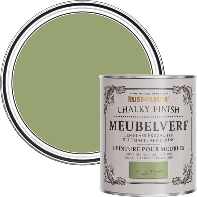 Rust-Oleum Groen Chalky Finish Meubelverf - Familiar Ground 750ml