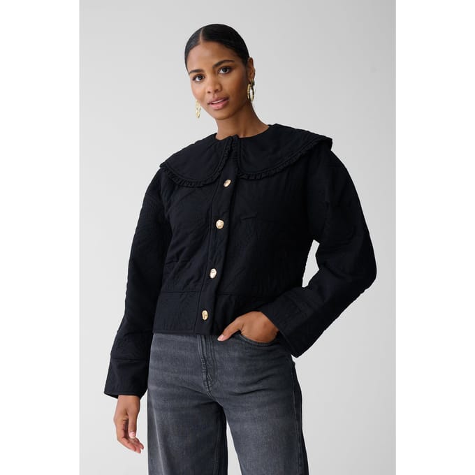 Shoeby La-sbquilted Sun Jacket Black Maat: M/L | Korte Jassen Outlet | Dames | Zwart