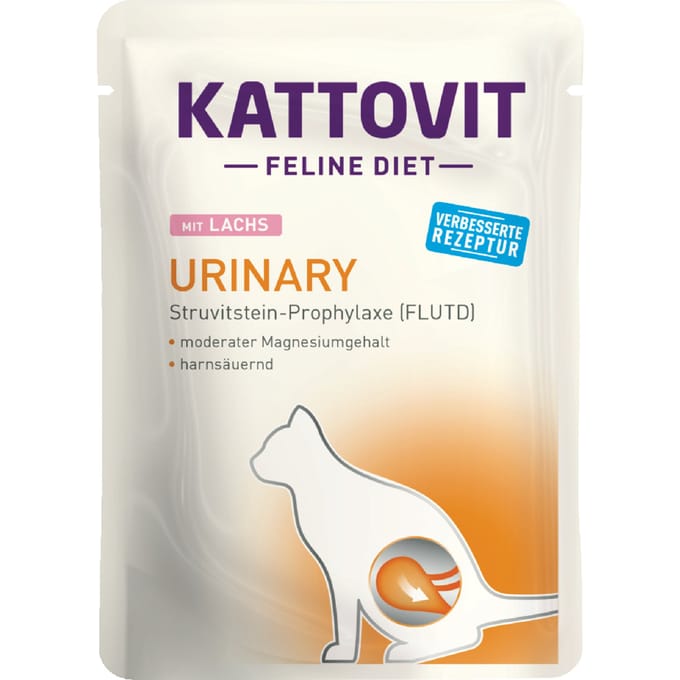 6x85g Urinary Zalm Kattovit Kattenvoer Maaltijdzakjes