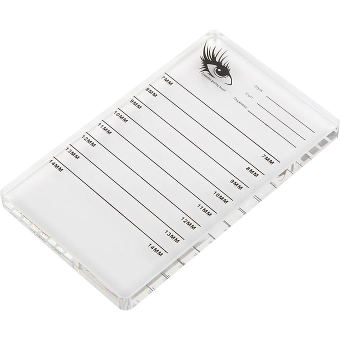 Opbergbord voor het enten van valse wimpers Meetbord voor valse wimpers Wimpers Extensions Tool white