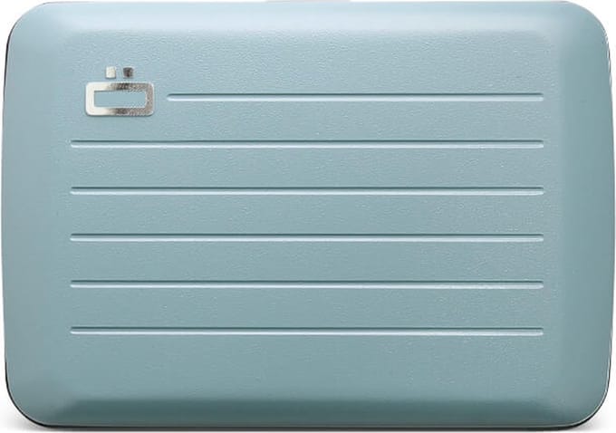 Ogon - Designs Stockholm - Creditcardhouder - Pasjeshouder - V2 - Aluminium - RFID - Mat Licht blauw