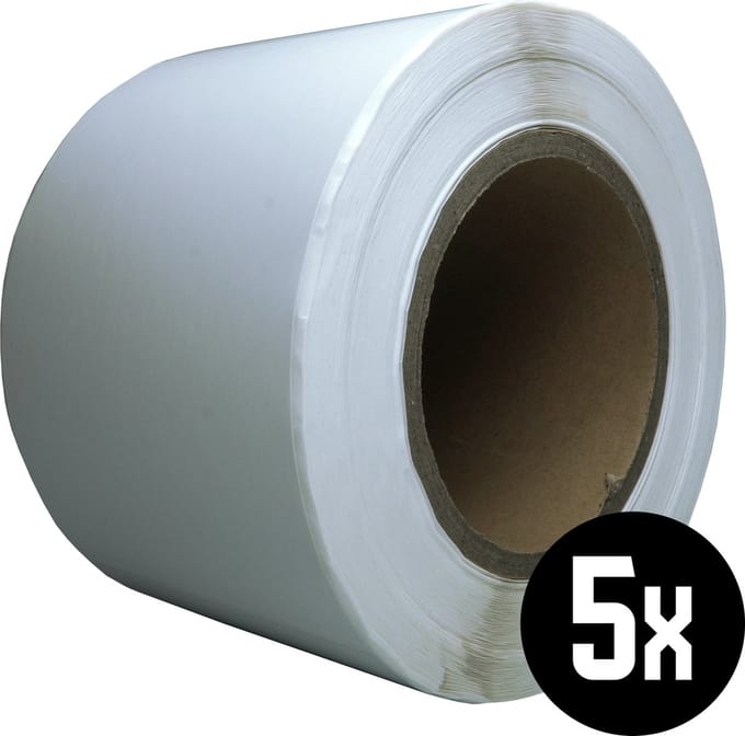 DULA Compatible Zebra Labels 86x125mm - 500 etiketten per rol - kern 76mm - Wit - Permanent - 5 rollen