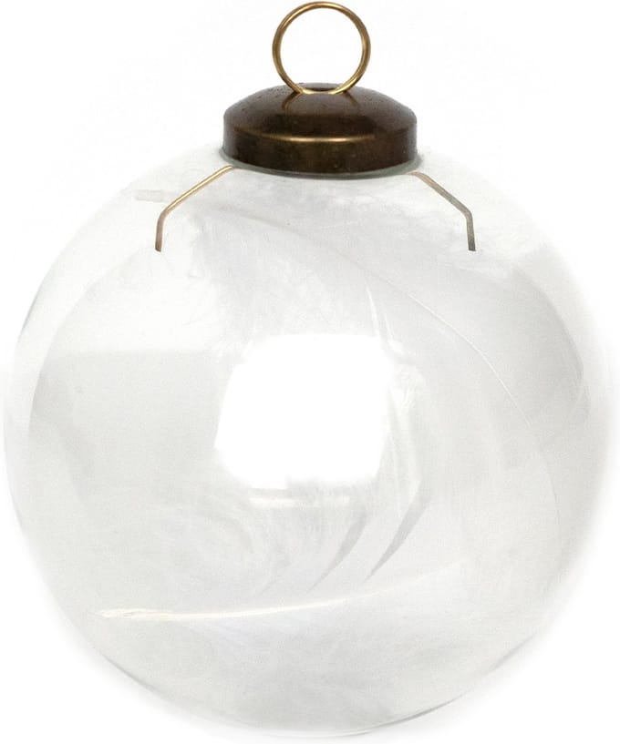Leeff - Kerstbal met veertje 'Cis'