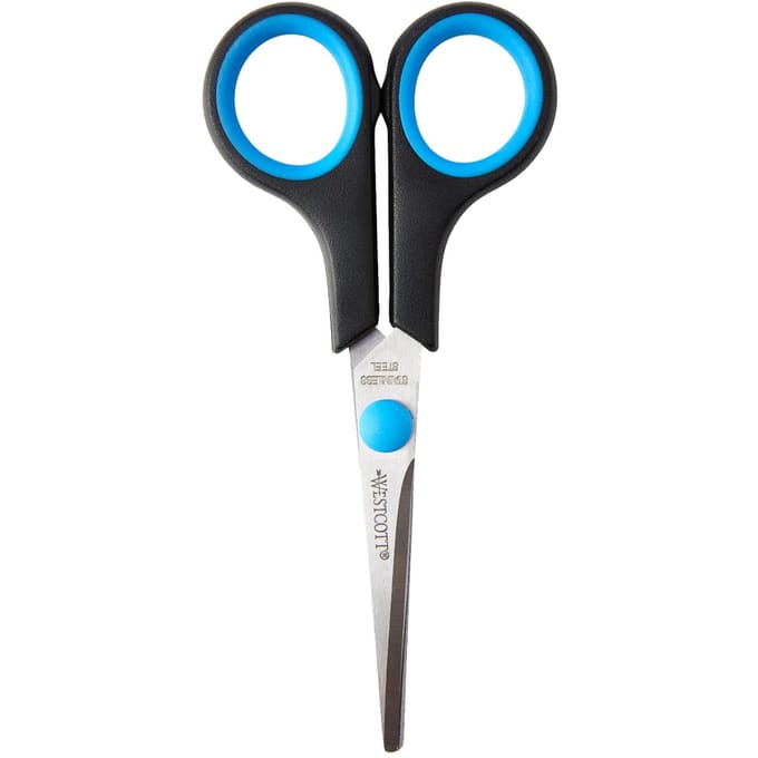 Westcott schaar - Easy Grip - RVS - soft grip - 14 cm - linkshandig -AC-E30252