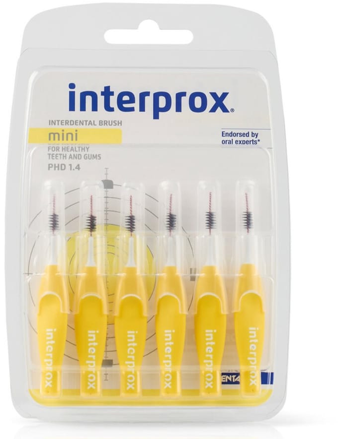 3x Interprox Ragers Mini 1.1 Geel Blister à 6 stuks