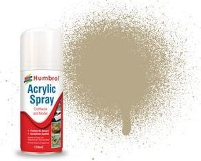 Humbrol Hobbyverf Acrylverf - #237 Desert Tan - Matt - Acryl spray Verf spuitbus - 150 ml