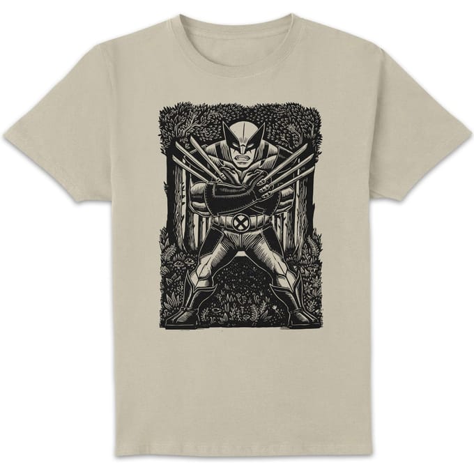 Marvel Wolverine Line Art Unisex T-Shirt - Cream - M