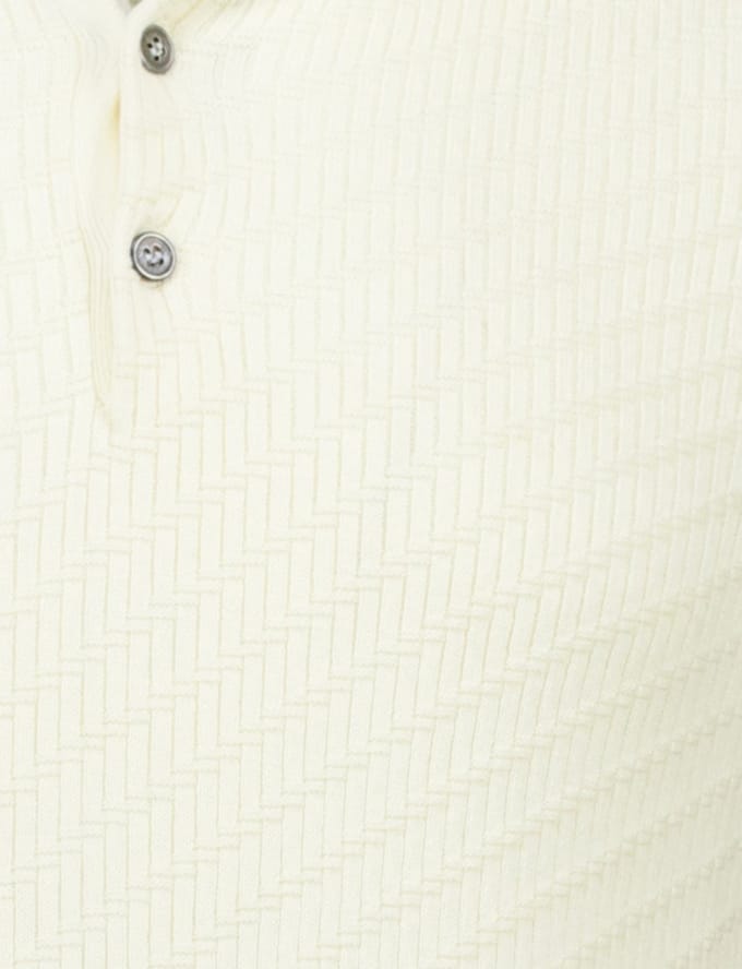 Born With Appetite poloshirt korte mouw creme