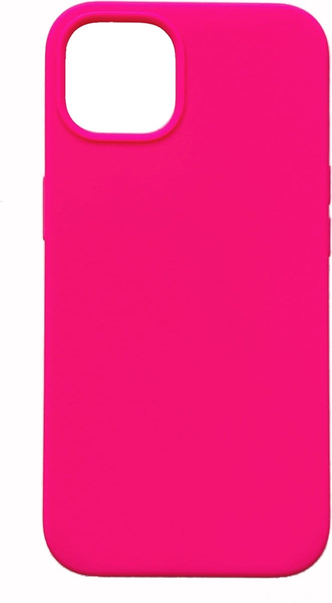 Casemania Hoesje Geschikt voor Apple iPhone 13 Pro Max - Roze - Liquid Siliconen Back Cover