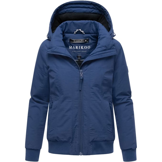 Marikoo dames winterjas Mooni 16 in bomberstijl met capuchon