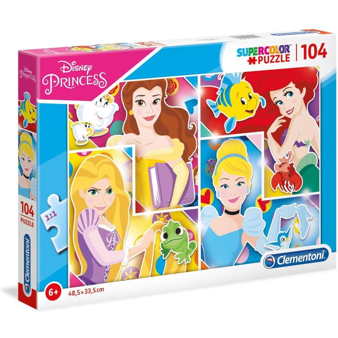 Clementoni, Disney Prinses, Puzzel, Voor Meisjes, 6+ jaar, 104 stuks