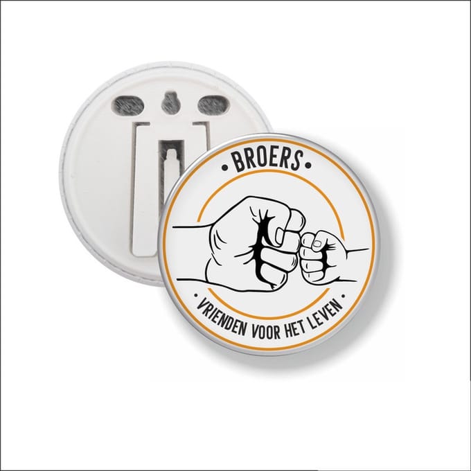 Button Met Clip 58 MM - Broers