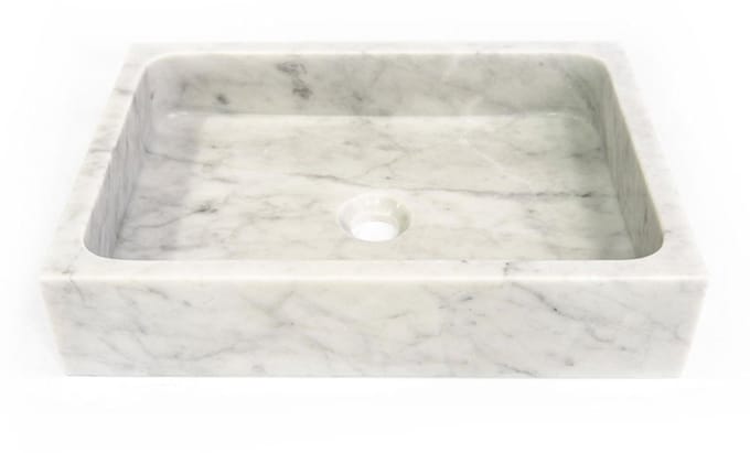 FugaFlow Efficiente Arredo Waskom - 50x36x11cm - natuursteen marmer -