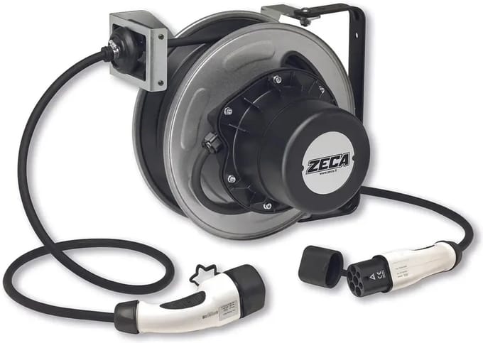 Zeca - Kabelveerhaspel EV laadkabel 7 + 1 m Single fase 32 A