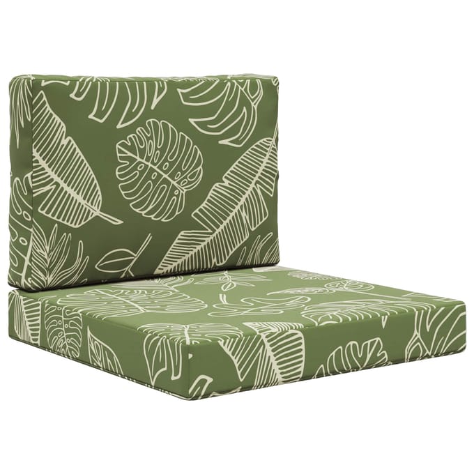 vidaXL Buiten bankkussen Polyester Bladontwerp 60 x 60 cm Bladontwerp