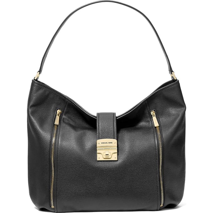 Michael Kors Large Hobo Shoulder Black Maat: OS | Handtassen Outlet | Dames | Zwart